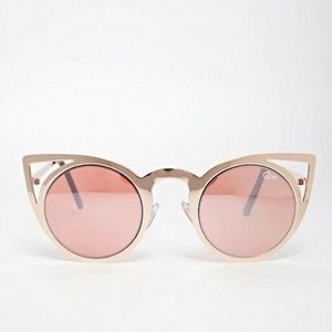 Quay Rose Gold Invader Sunglasses
